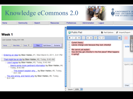 Etherpad in Knowledge eCommons