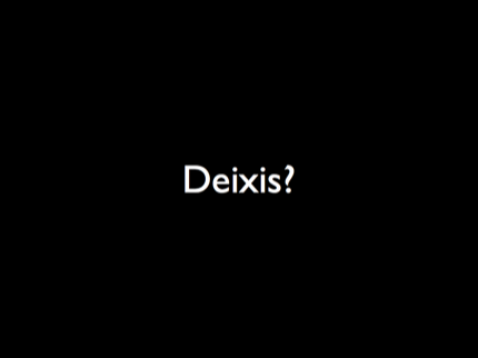 Deixis